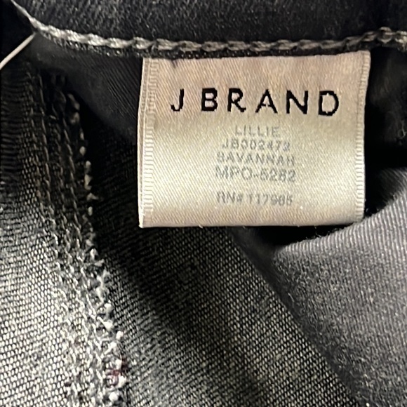 J Brand Lillie Savannah Leopard Button Fly High-Rise Skinny Jeans - Picture 5 of 10